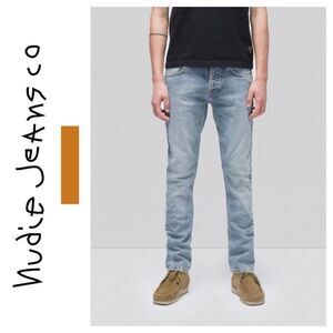 Nudie Lean Dean Mid Stone Comfort Jeans